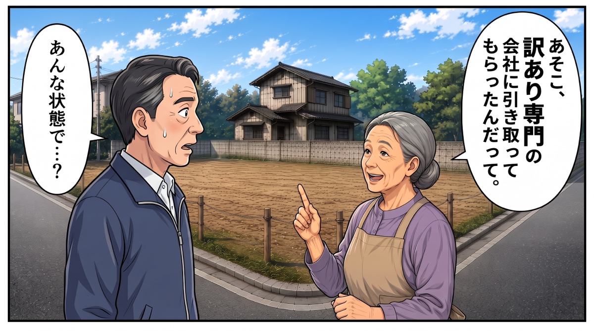 近所の女性「あそこ、訳あり専門の会社に引き取ってもらったんだって」佐藤さん「あんな状態で…？」